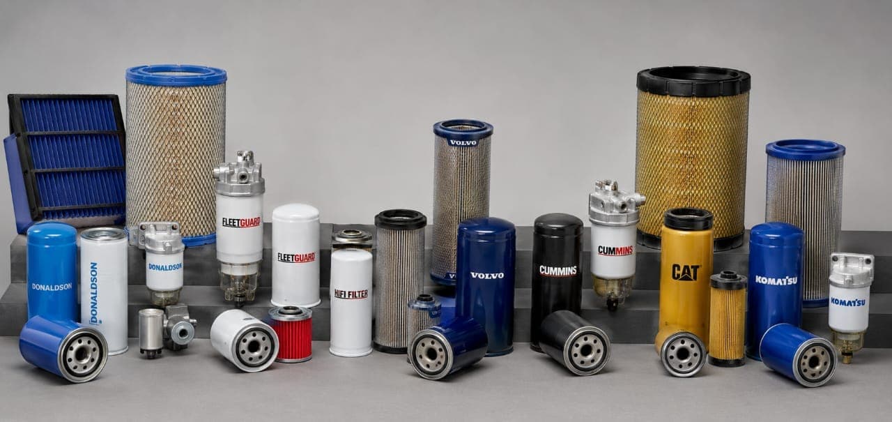 A wide range of spin-on, cartridge and air filters of different types and sizes